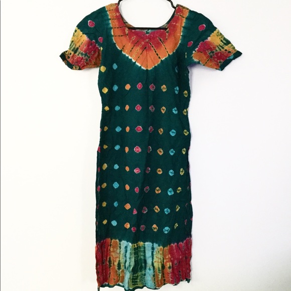 Dresses & Skirts - Beach boho cover dye dress